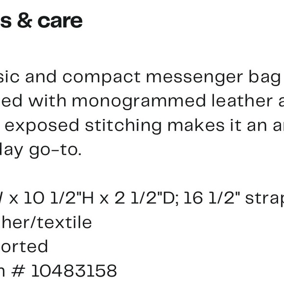 MCM Women's Aren Monogram Messenger Bag Purse Shoulder Bag New retail 730.00 - Picture 14 of 15